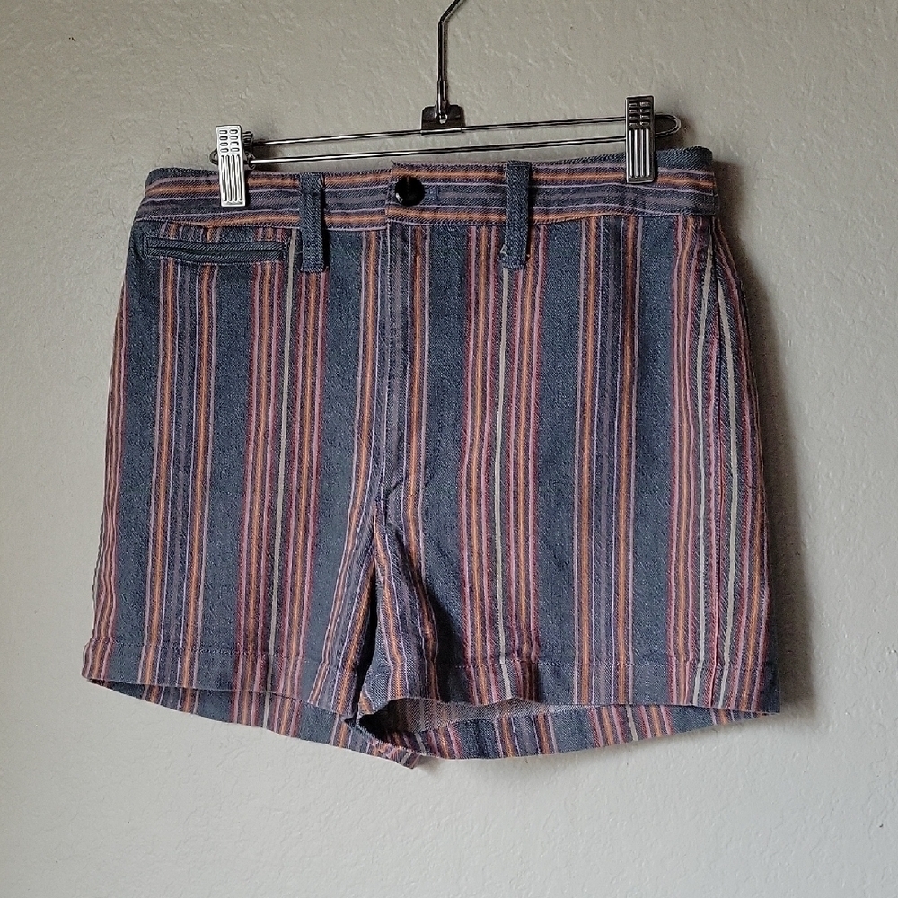 Madewell Multicolor Striped Emmet Denim Shorts Size28 - Picture 5 of 9